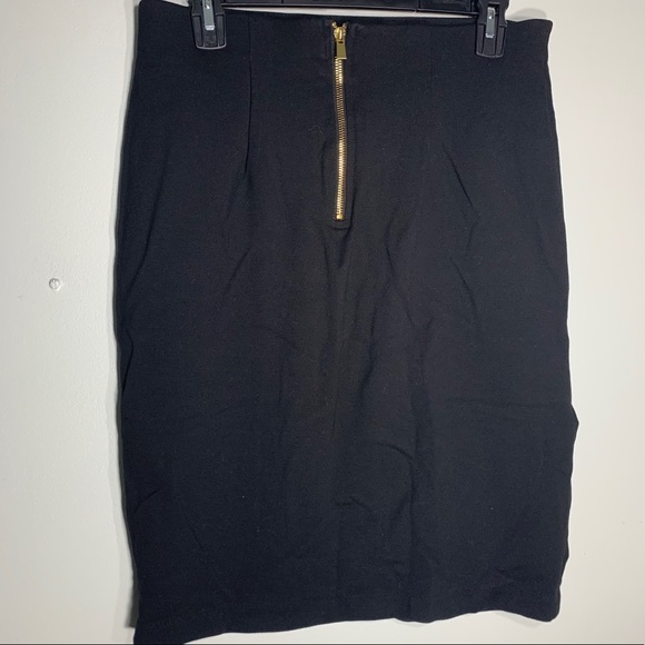 3/20 Sale! Premise Studio Black Ponte Pencil Skirt - Picture 2 of 6